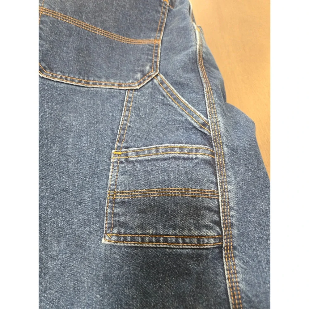 RedHead Ultimate Utility Carpenter Jeans Mens 44x30 Blue Denim Work Pants 3087